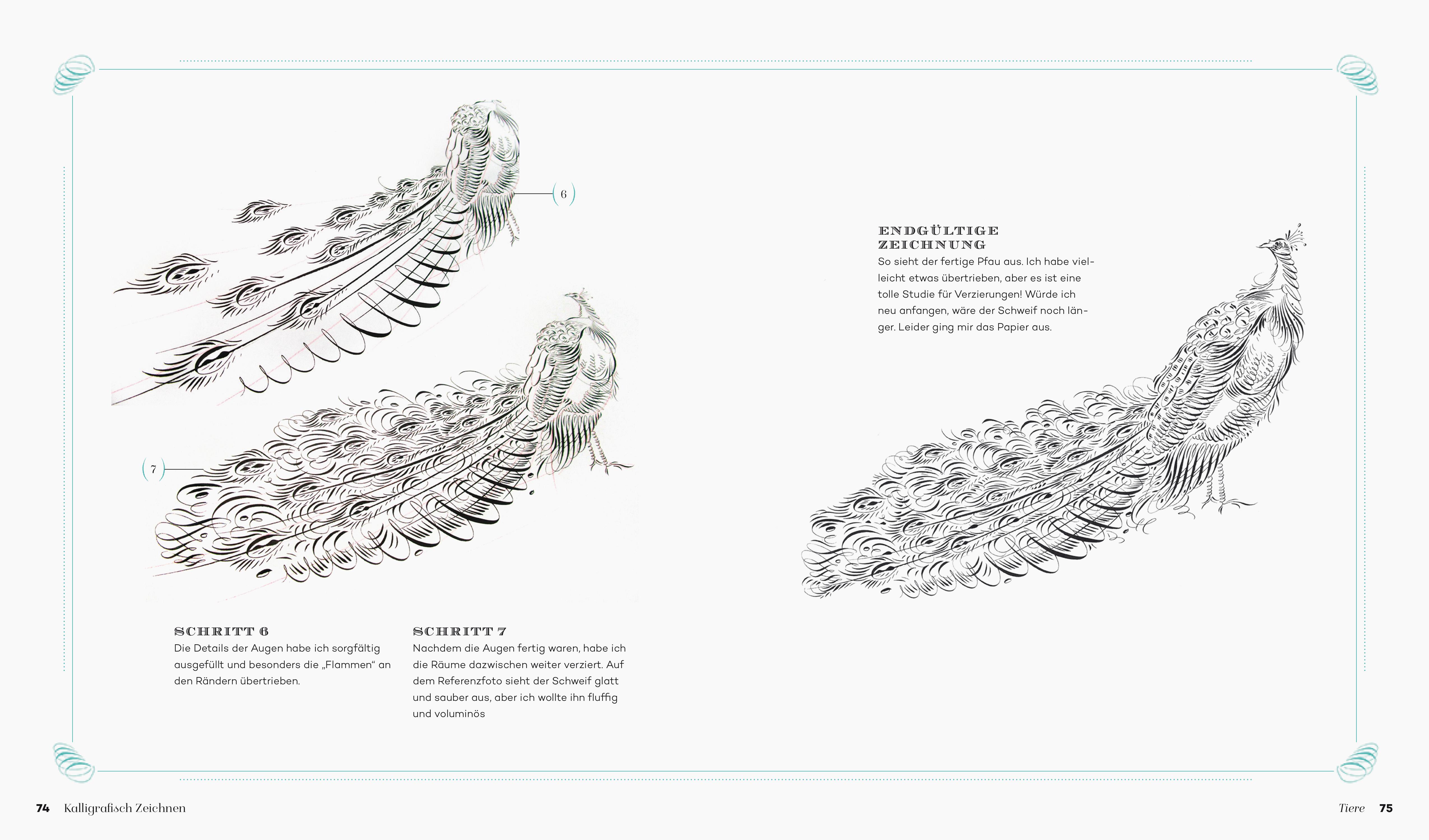 Beispielinhalt (Bild) Kalligrafisch Zeichnen