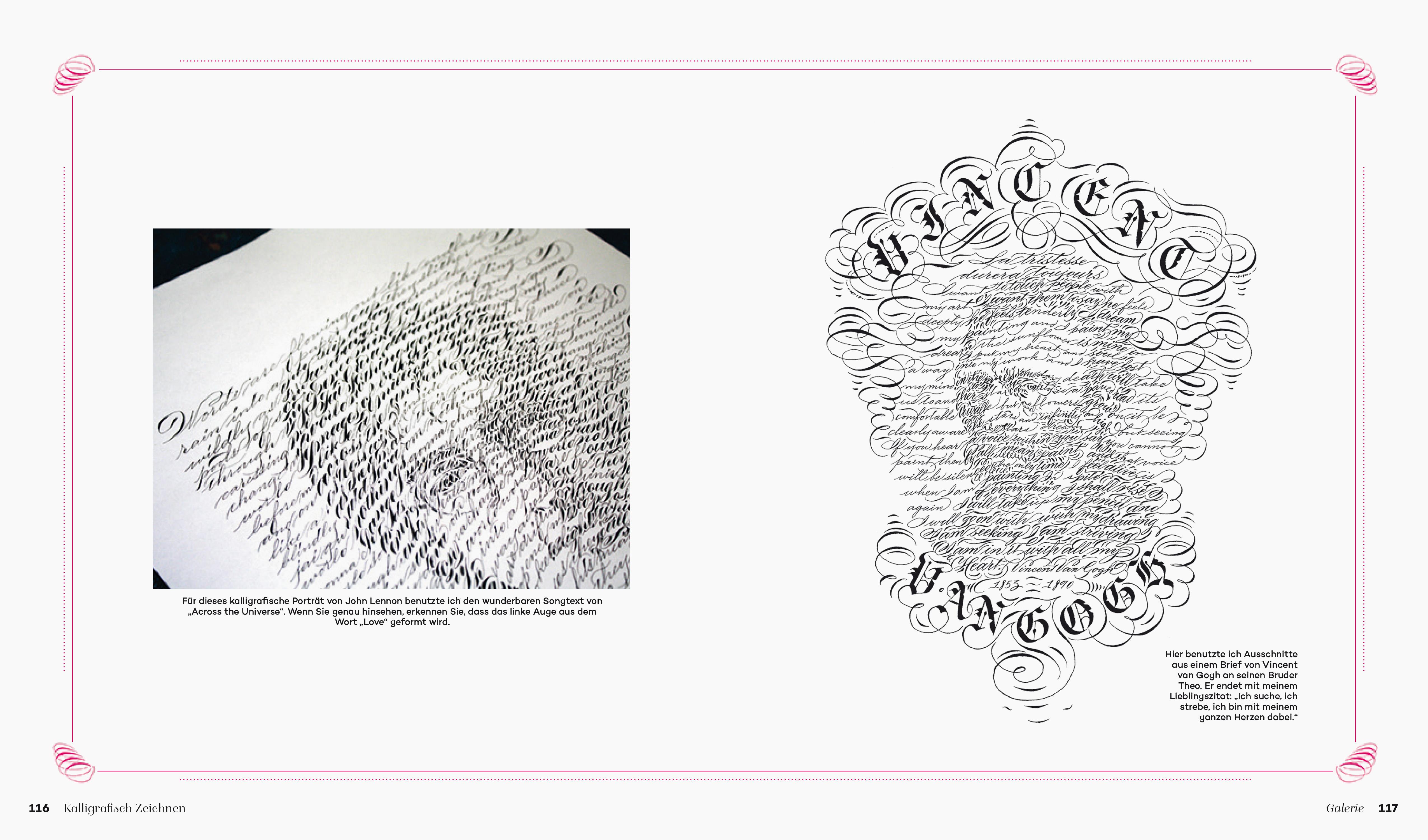 Beispielinhalt (Bild) Kalligrafisch Zeichnen