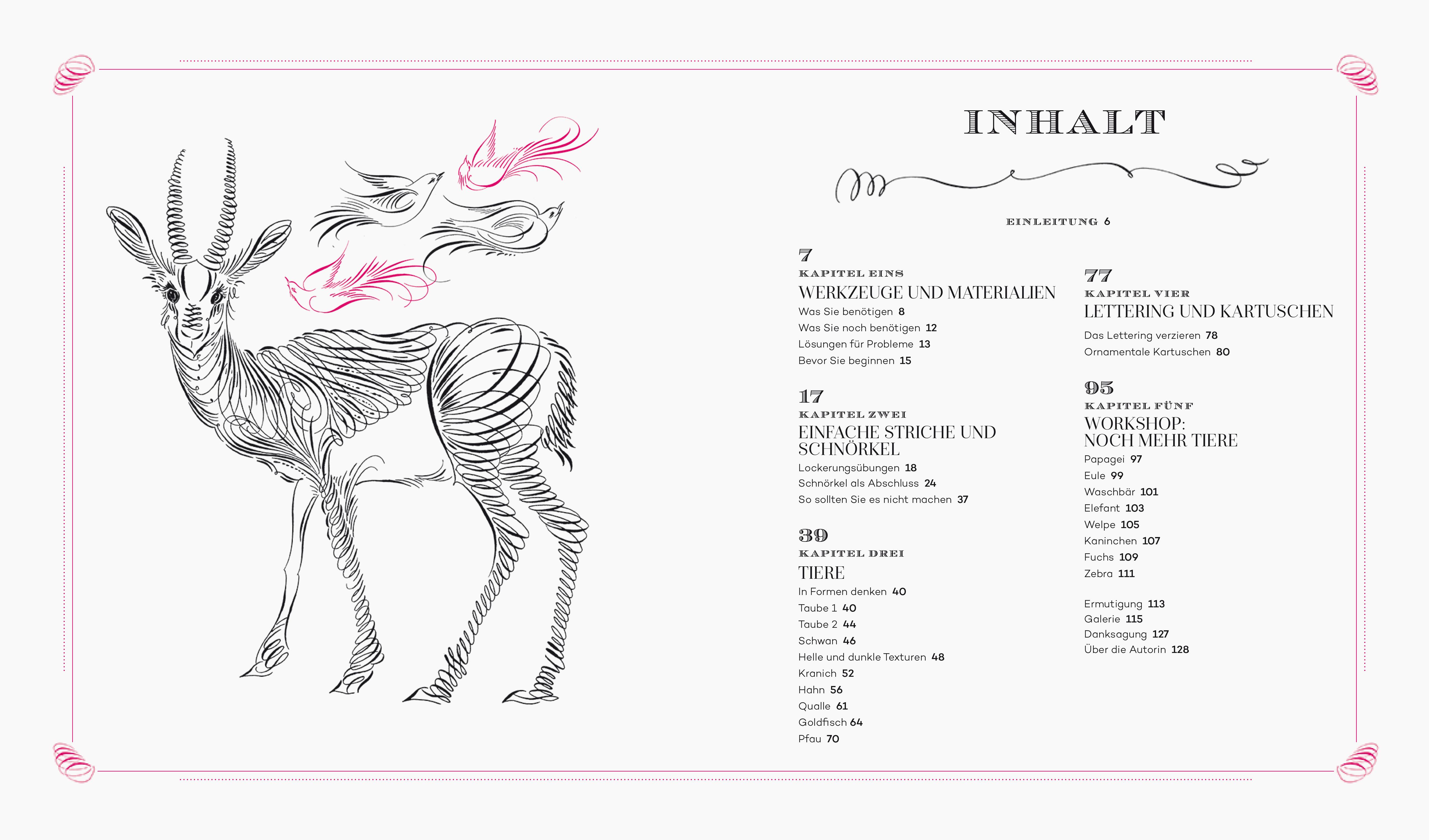 Beispielinhalt (Bild) Kalligrafisch Zeichnen