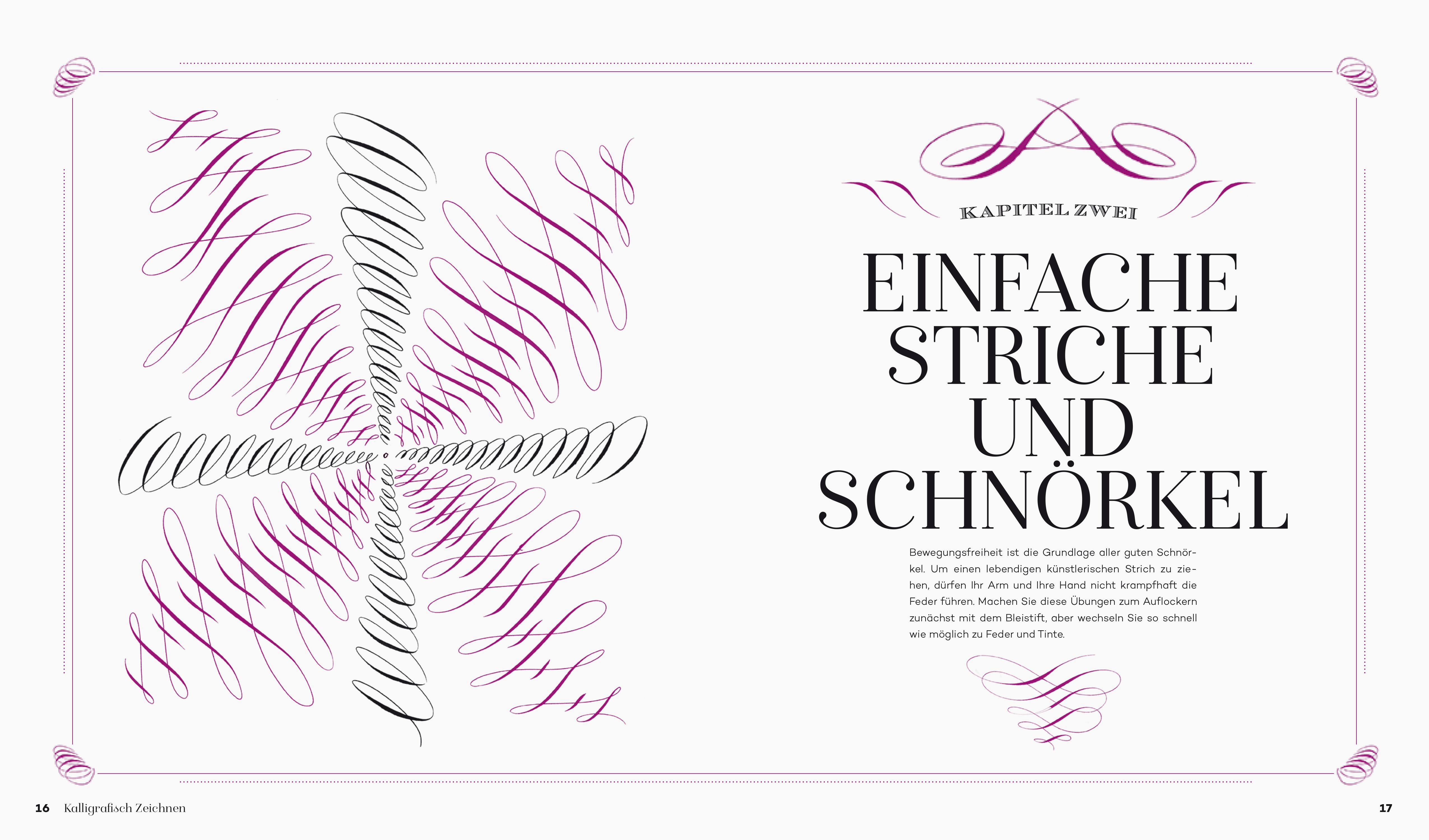 Beispielinhalt (Bild) Kalligrafisch Zeichnen