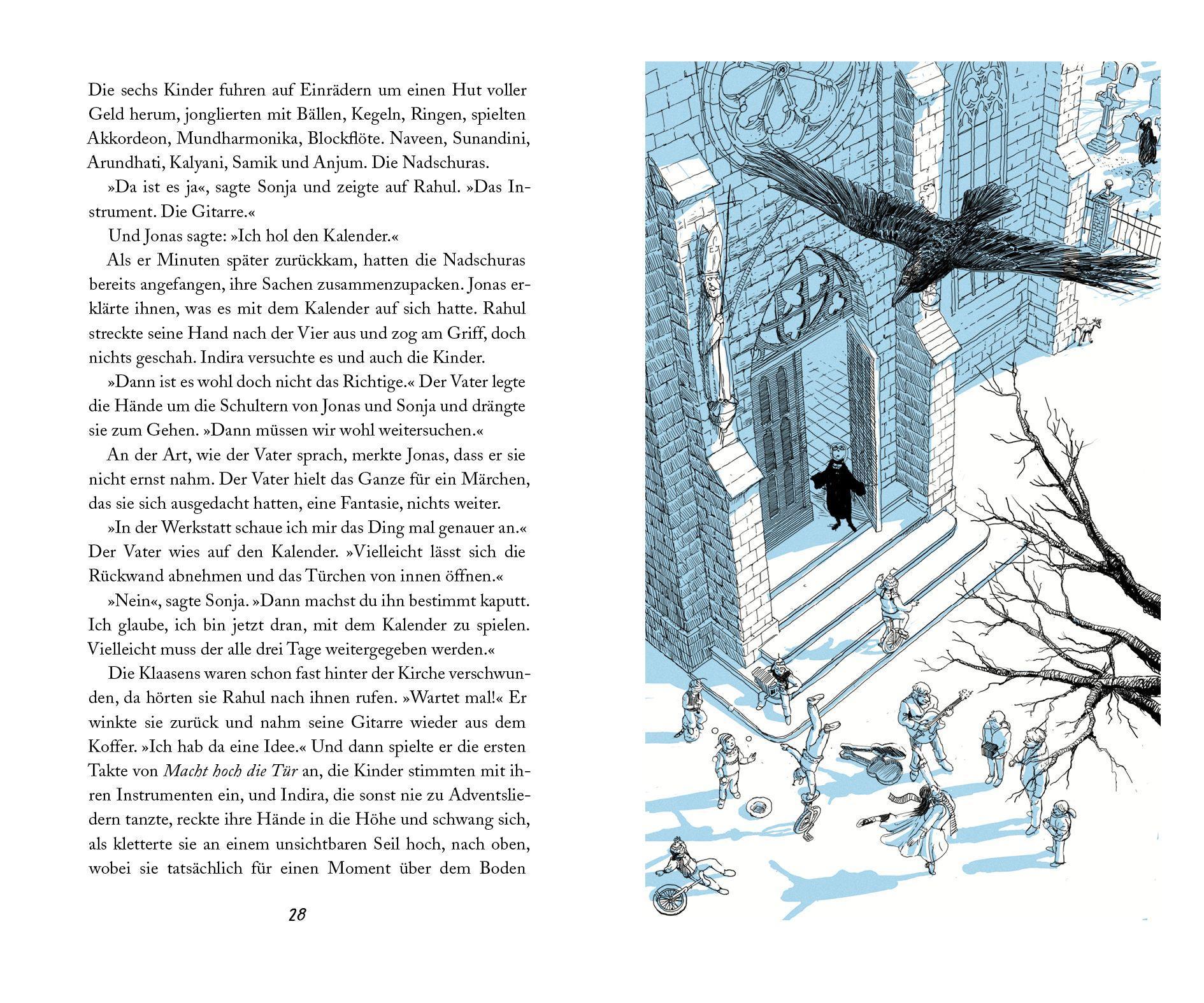 Beispielinhalt (Bild) Der magische Adventskalender