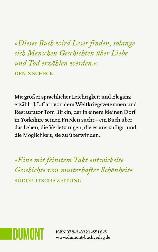 Rückseitencover Ein Monat auf dem Land