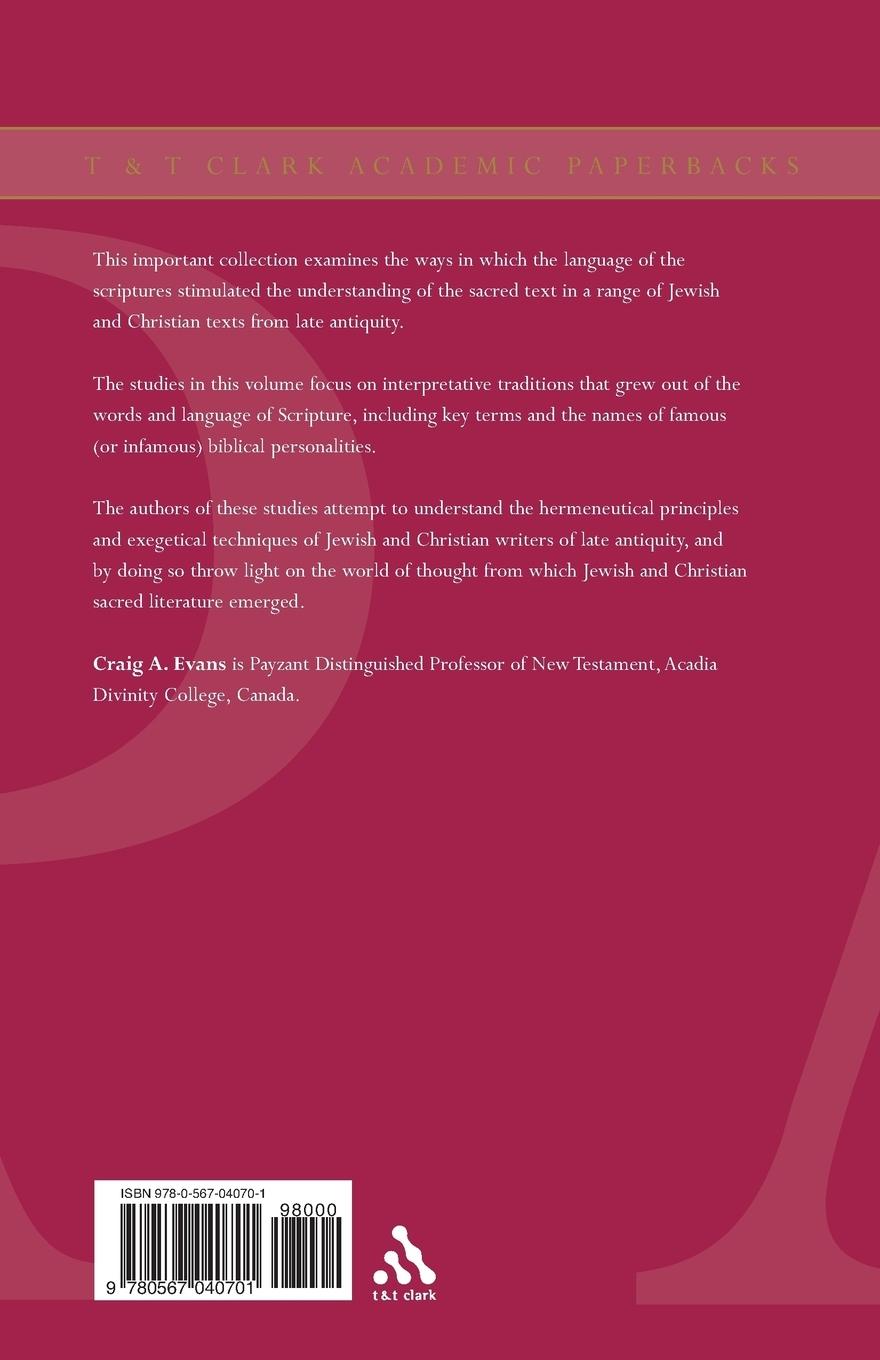 Rückseitencover Interpretation of Scripture in Early Judaism and Christianity