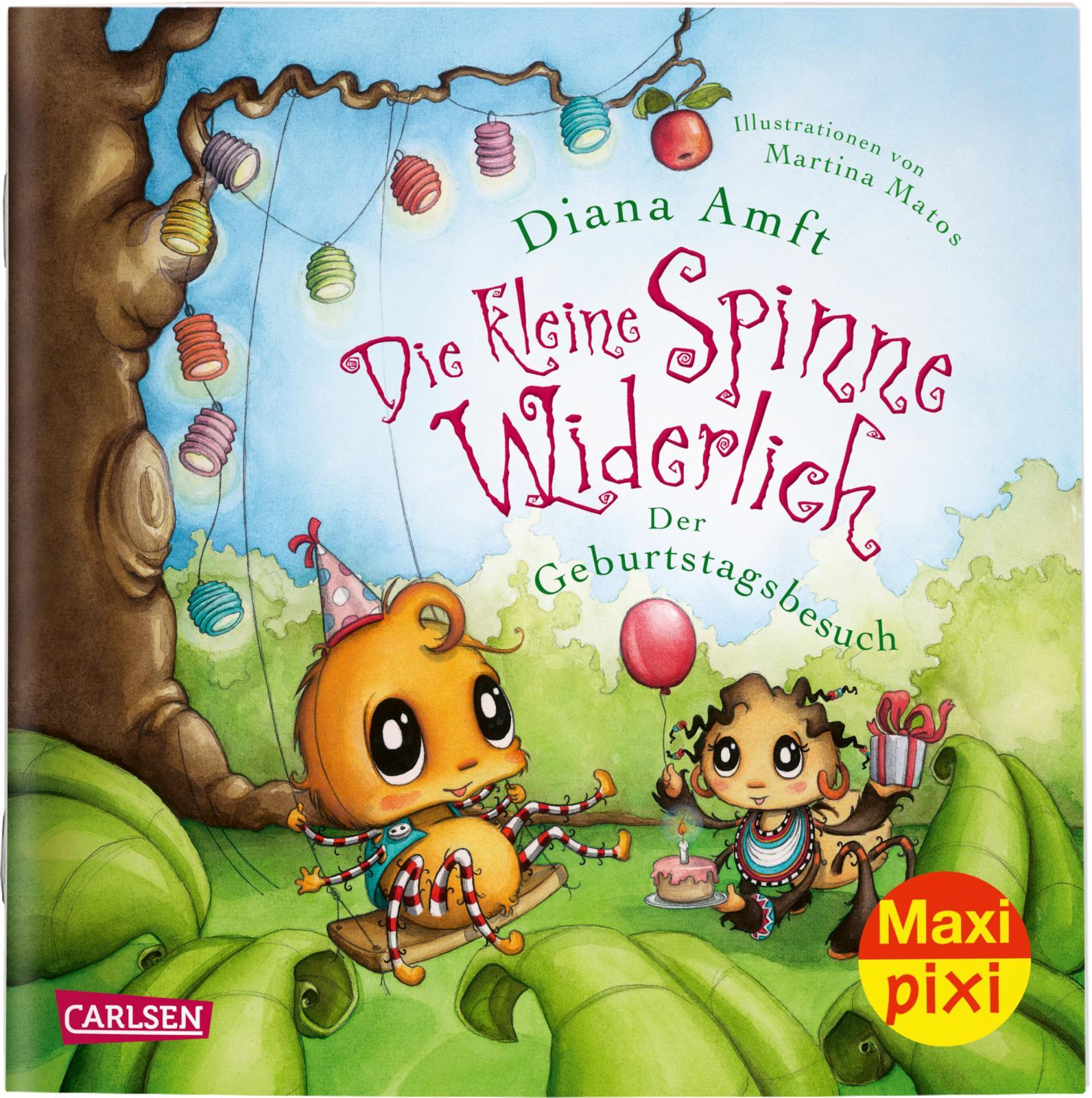 Vorderes Coverbild Maxi Pixi 312: VE 5 Die kleine Spinne Widerlich: Der Geburtstagsbesuch (5 Exemplare)