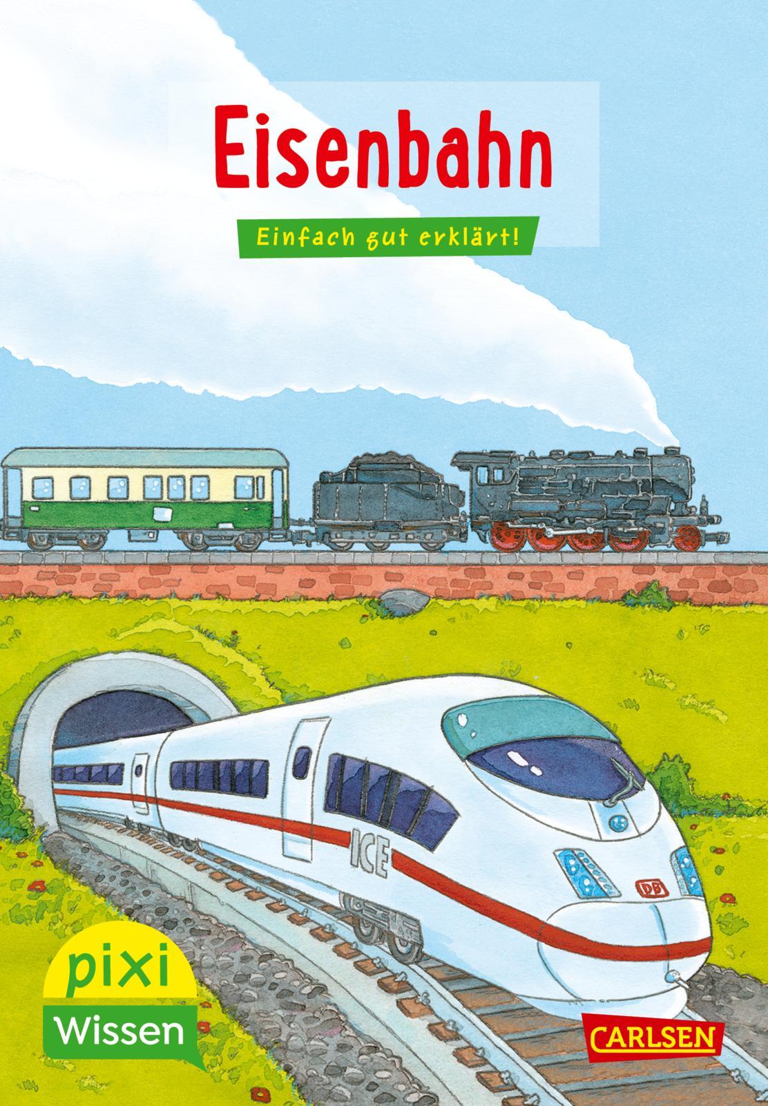 Vorderes Coverbild Pixi Wissen 28: VE 5: Eisenbahn