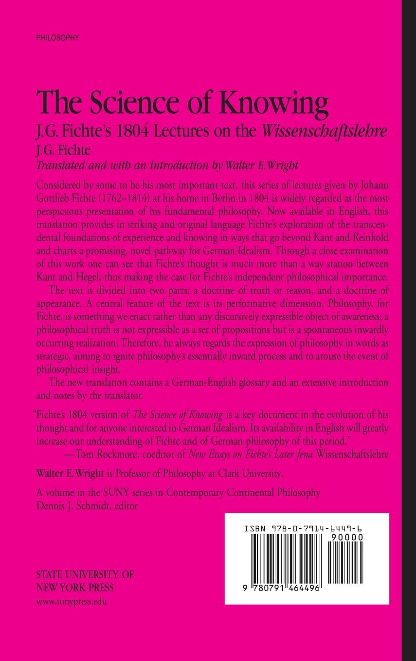 Rückseitencover The Science of Knowing