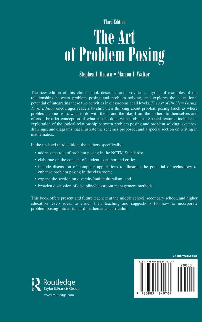 Rückseitencover The Art of Problem Posing