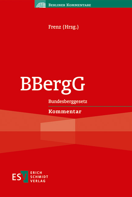 Vorderes Coverbild BBergG