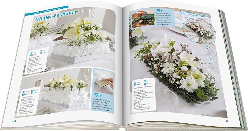 Beispielinhalt (Bild) Floraler Schmuck für blumige Tische