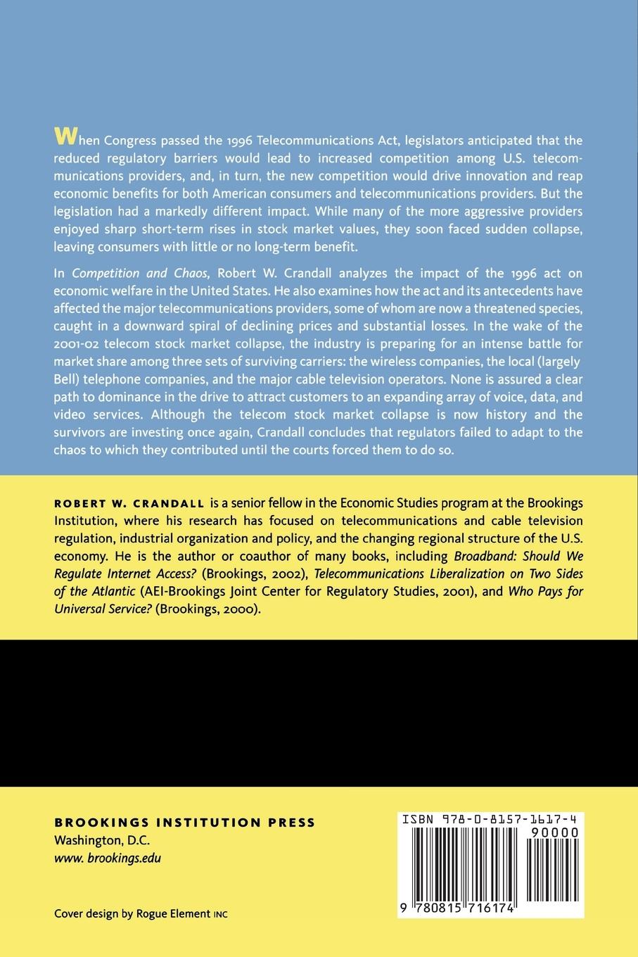 Rückseitencover Competition and Chaos