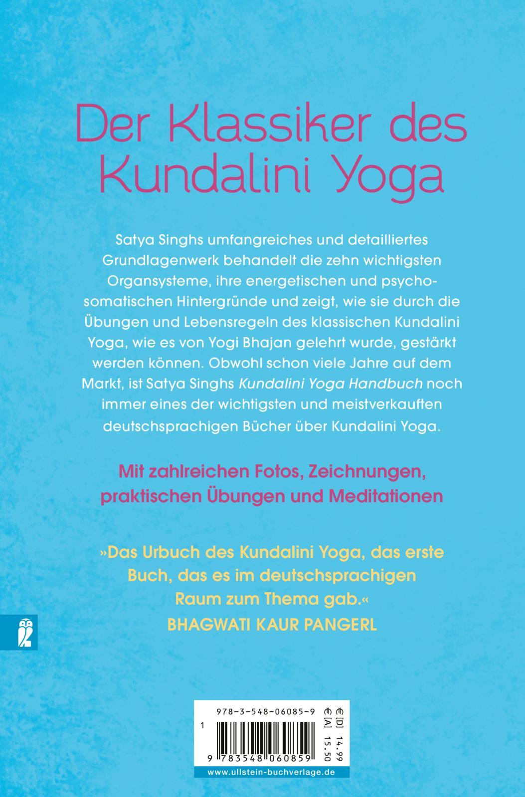 Rückseitencover Das Kundalini Yoga Handbuch