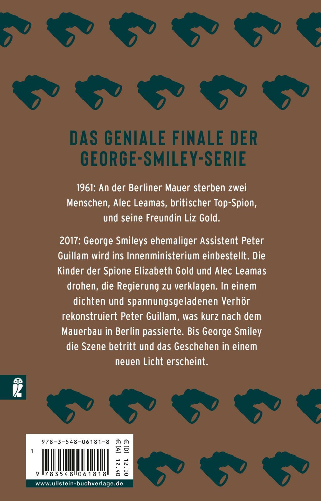 Rückseitencover Das Vermächtnis der Spione