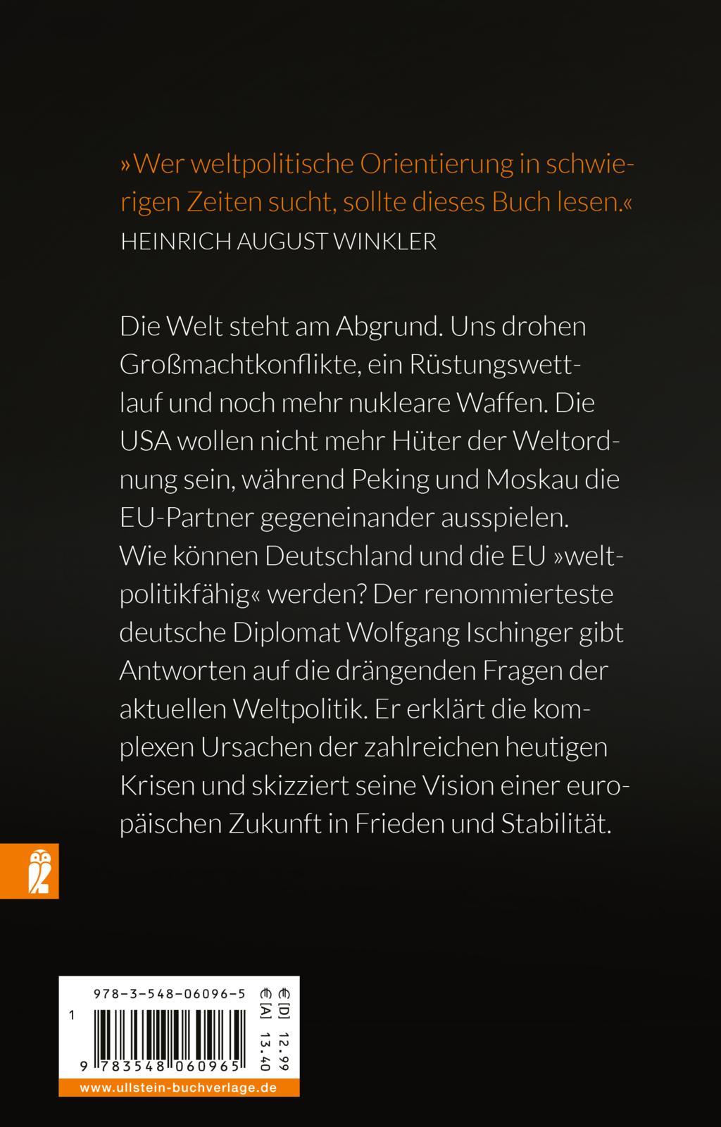 Rückseitencover Welt in Gefahr