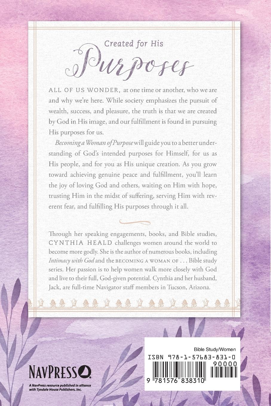 Rückseitencover Becoming a Woman of Purpose