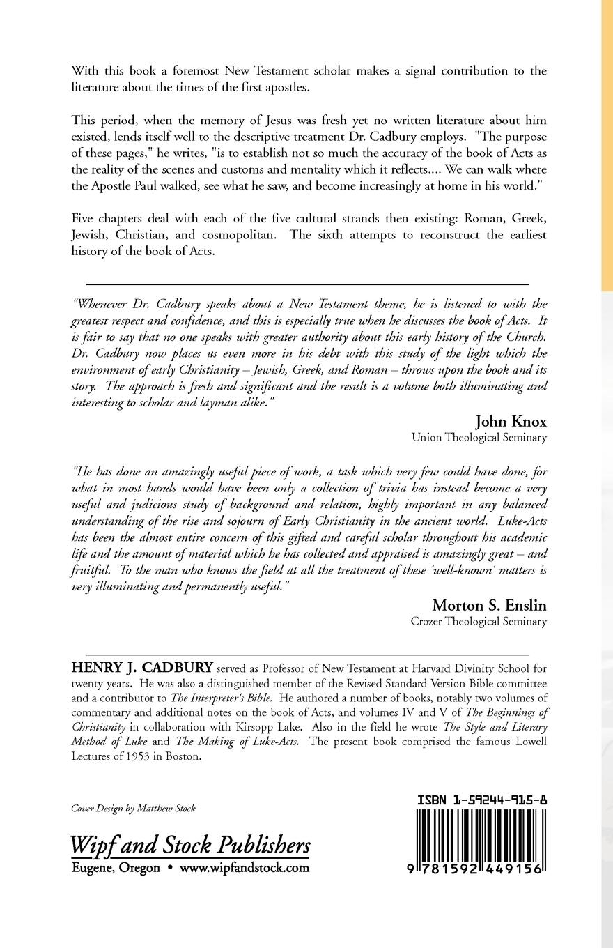 Rückseitencover The Book of Acts in History