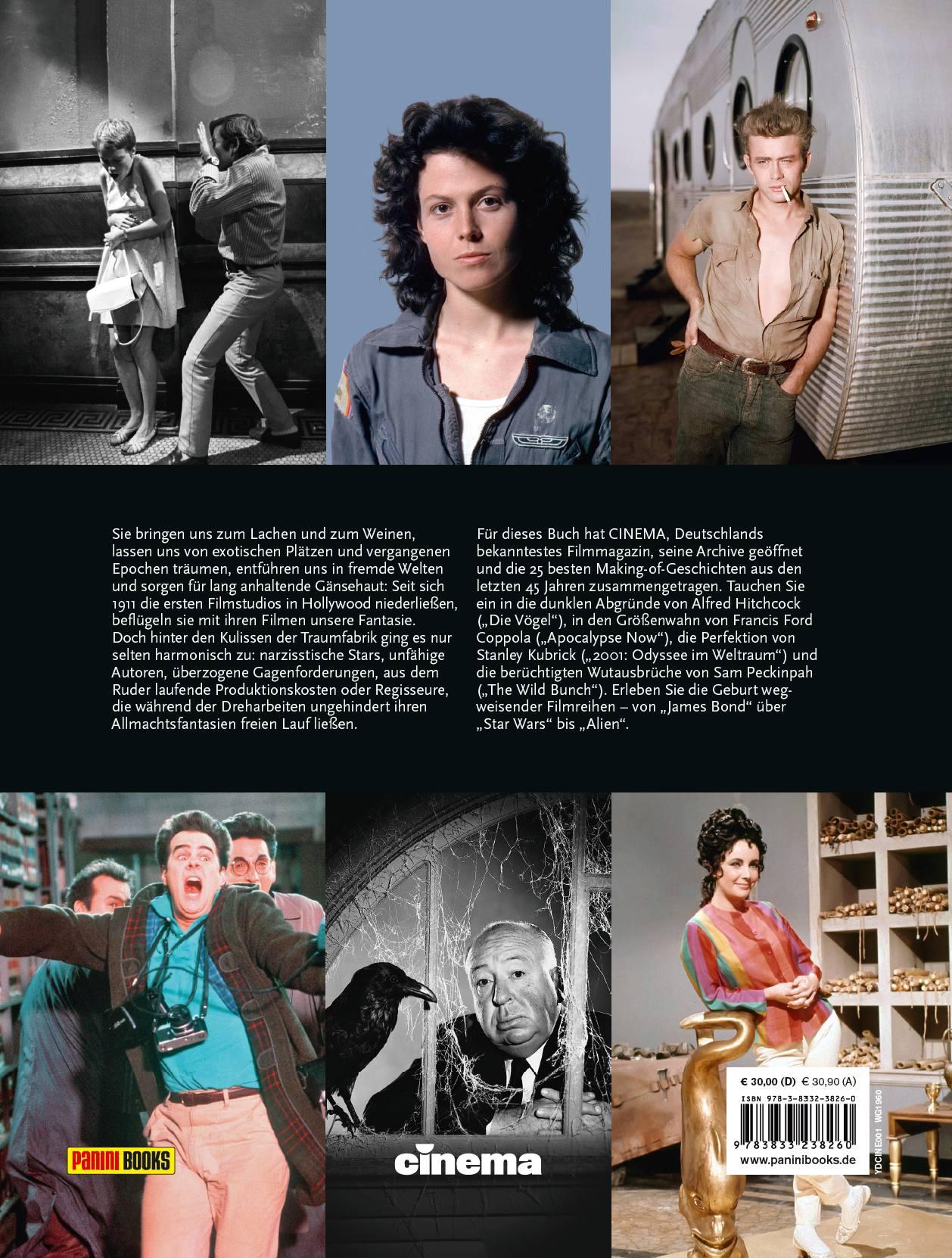 Rückseitencover Cinema präsentiert Making Of - Hinter den Kulissen der größten Filmklassiker aller Zeiten