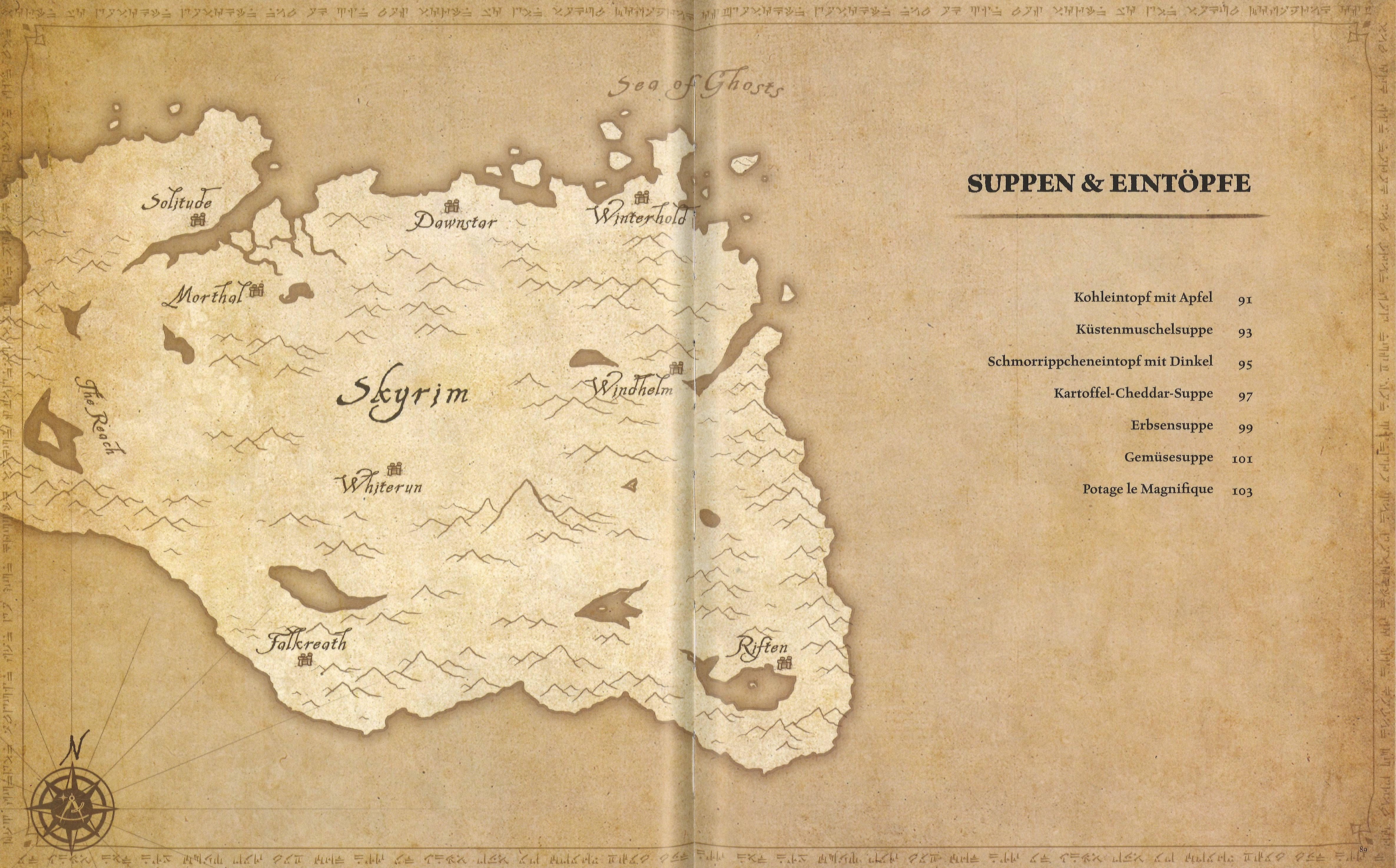 Beispielinhalt (Bild) The Elder Scrolls: Das offizielle Kochbuch: Rezepte aus Himmelsrand, Morrowind und ganz Tamriel