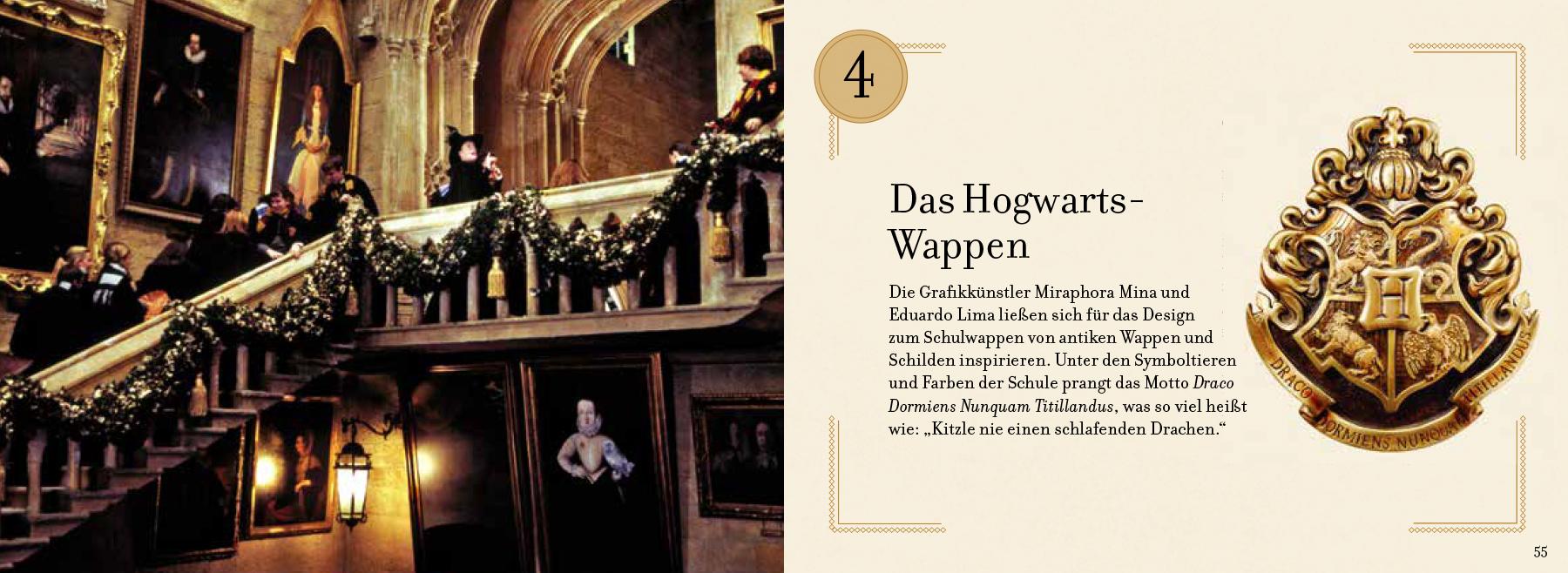 Beispielinhalt (Bild) Aus den Filmen zu Harry Potter: Weihnachten in Hogwarts: Das große Adventskalenderbuch