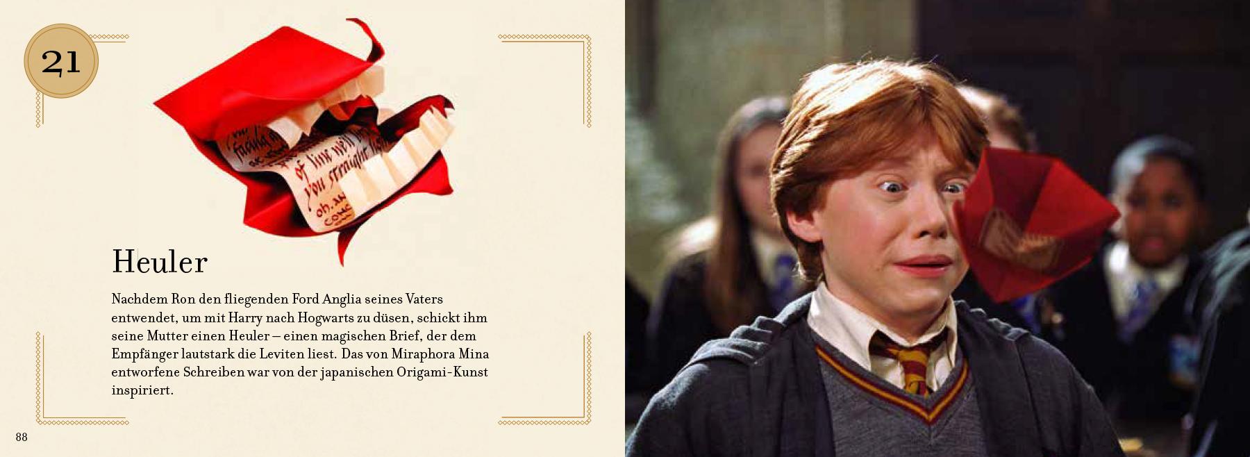 Beispielinhalt (Bild) Aus den Filmen zu Harry Potter: Weihnachten in Hogwarts: Das große Adventskalenderbuch