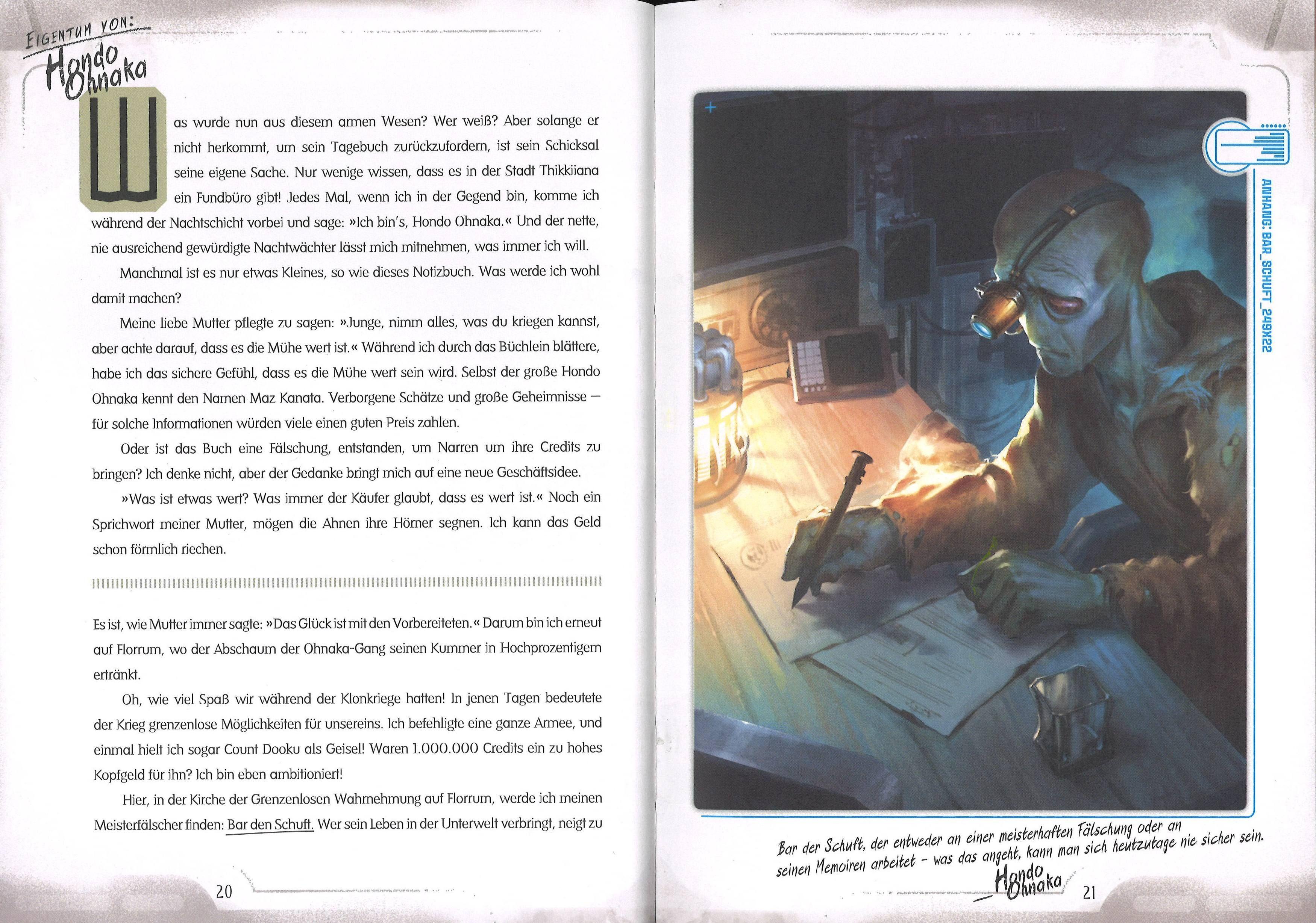 Beispielinhalt (Bild) Star Wars: Das Buch der Schmuggler