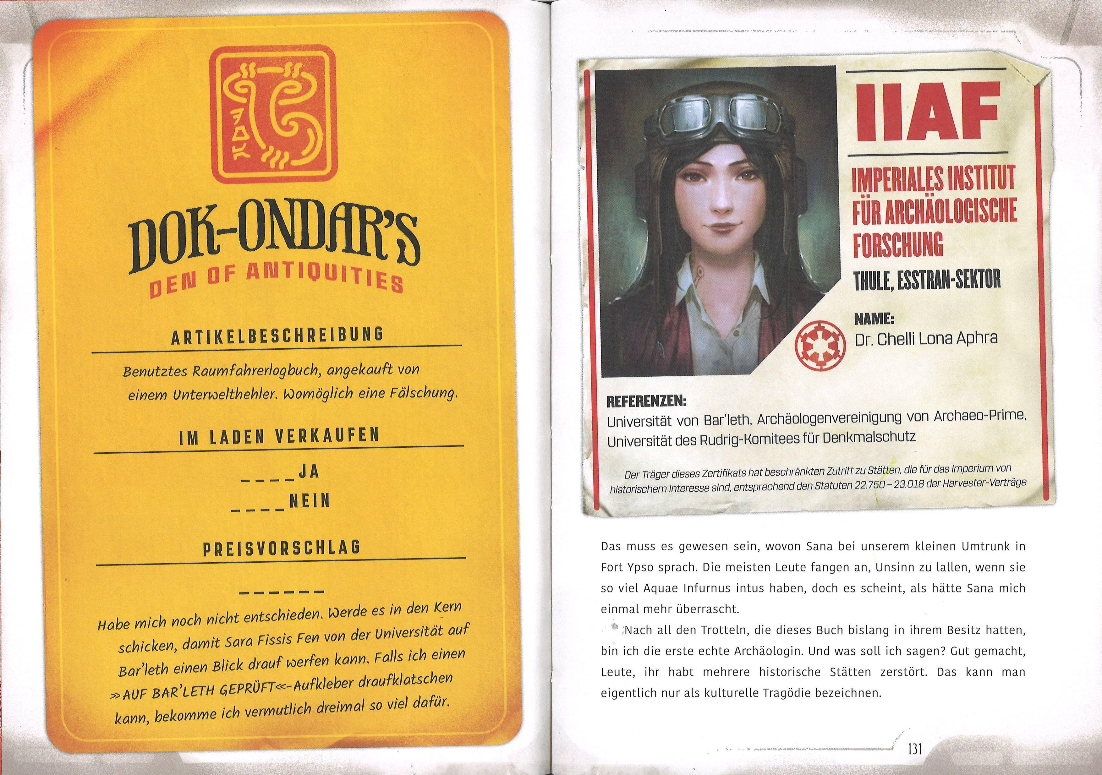 Beispielinhalt (Bild) Star Wars: Das Buch der Schmuggler