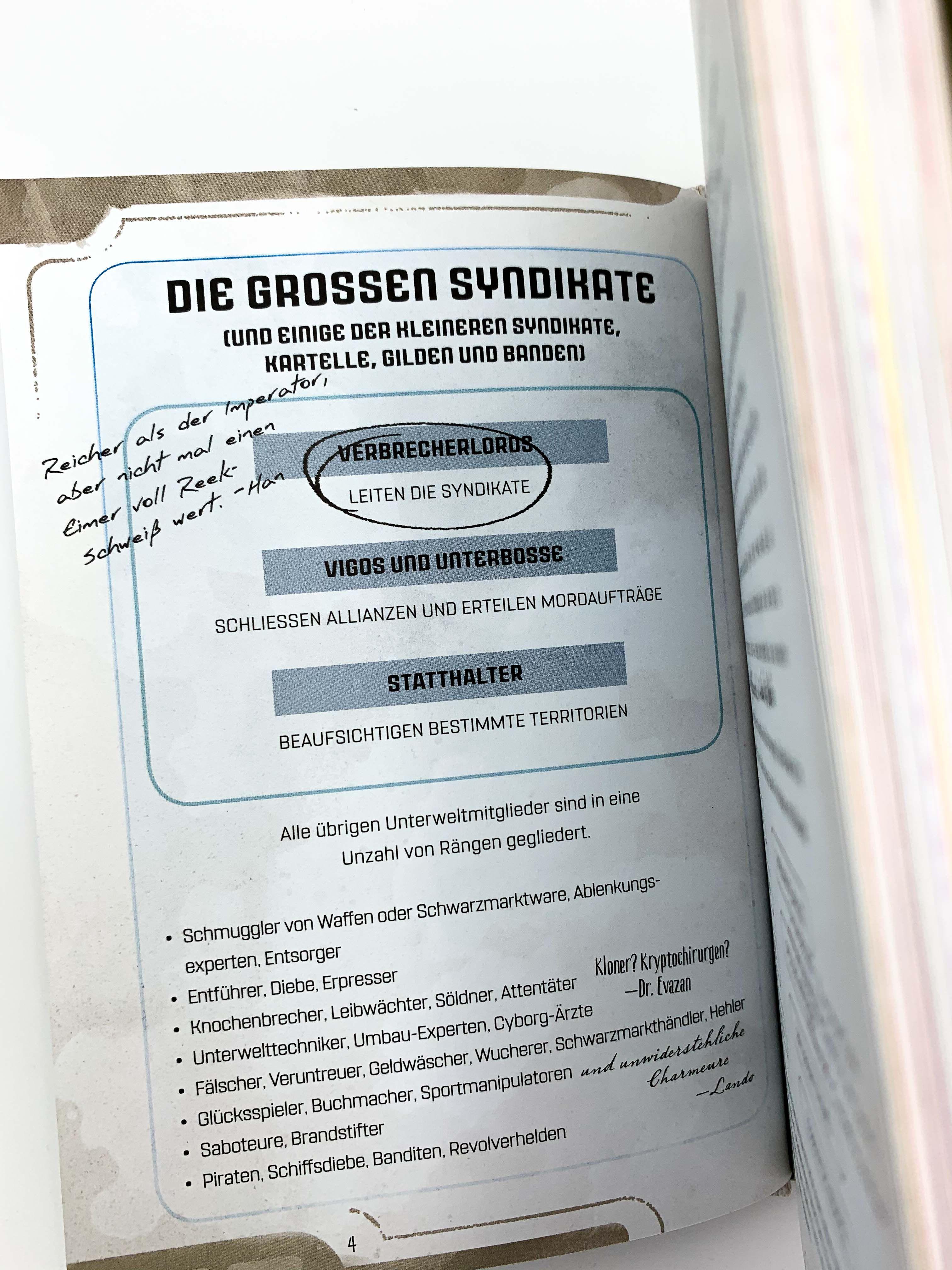 Beispielinhalt (Bild) Star Wars: Das Buch der Schmuggler