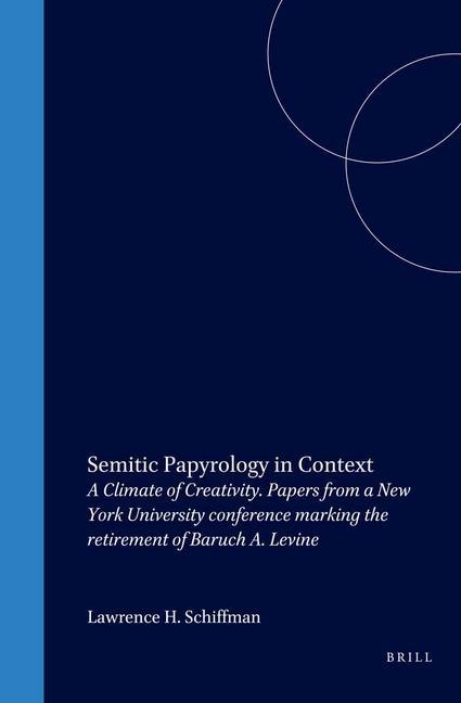 Vorderes Coverbild Semitic Papyrology in Context