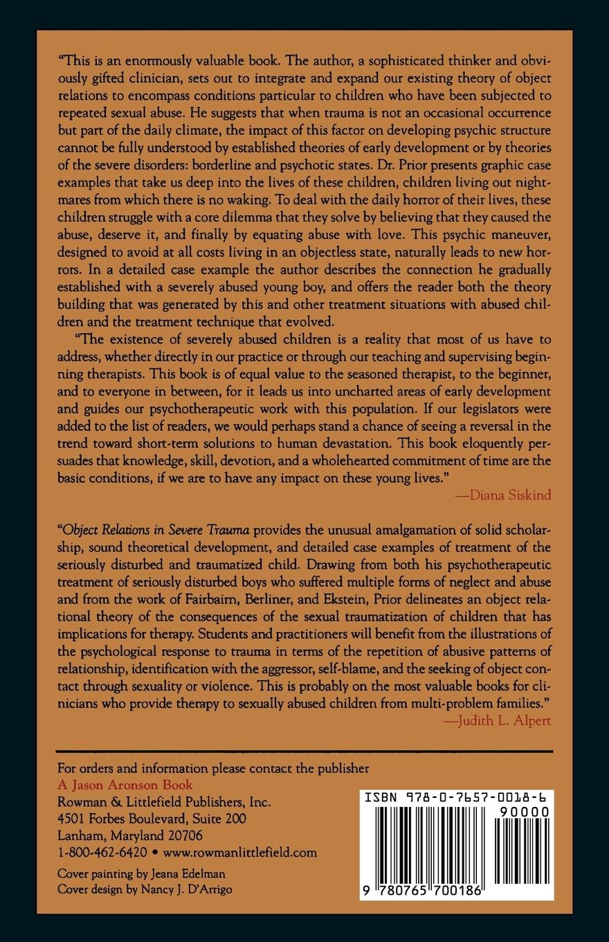 Rückseitencover Object Relations in Severe Trauma