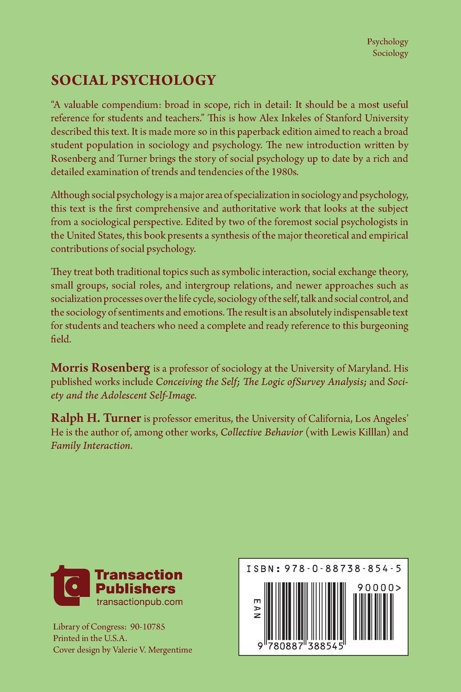 Rückseitencover Social Psychology