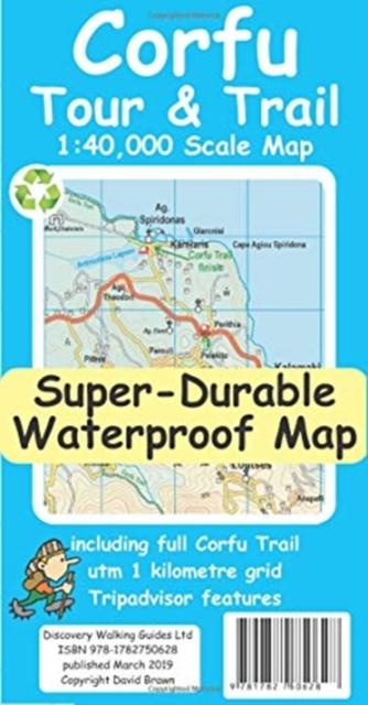Vorderes Coverbild Corfu Tour & Trail Super-Durable Map