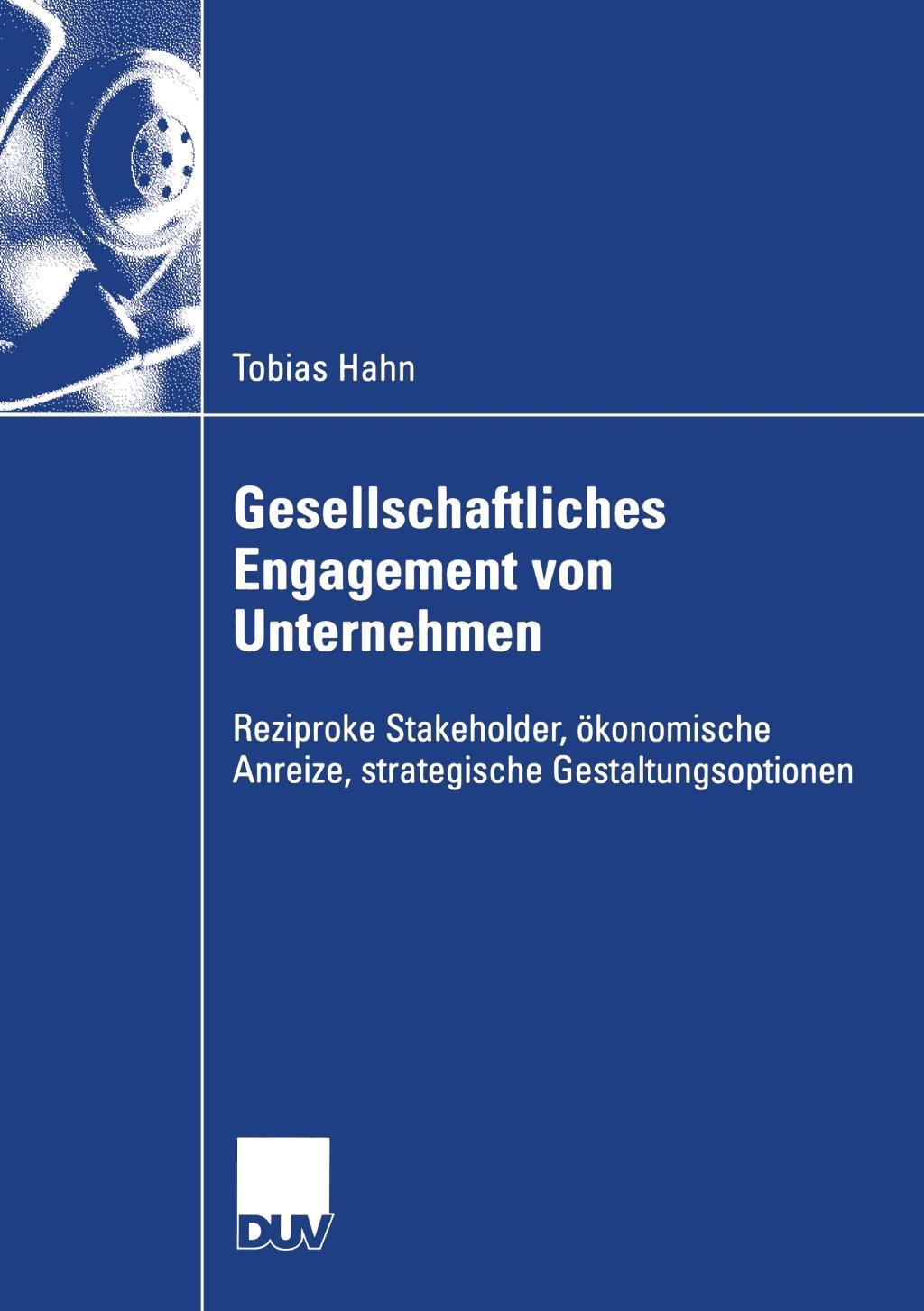 Vorderes Coverbild Gesellschaftliches Engagement von Unternehmen
