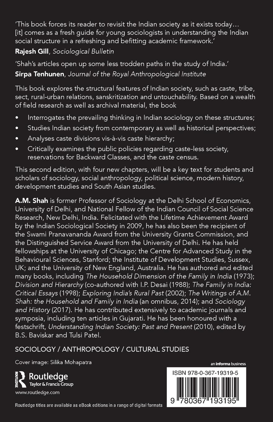 Rückseitencover The Structure of Indian Society
