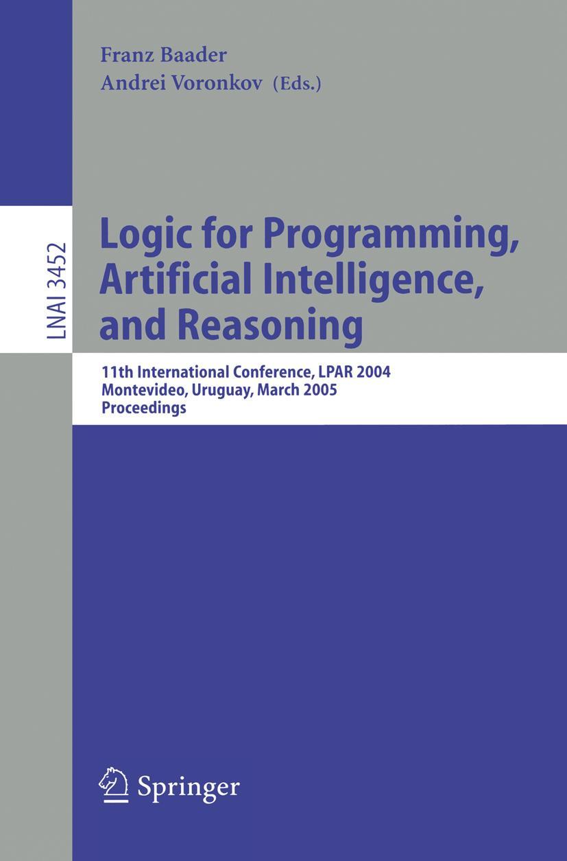 Vorderes Coverbild Logic for Programming, Artificial Intelligence, and Reasoning
