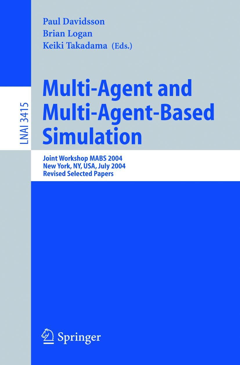 Vorderes Coverbild Multi-Agent and Multi-Agent-Based Simulation