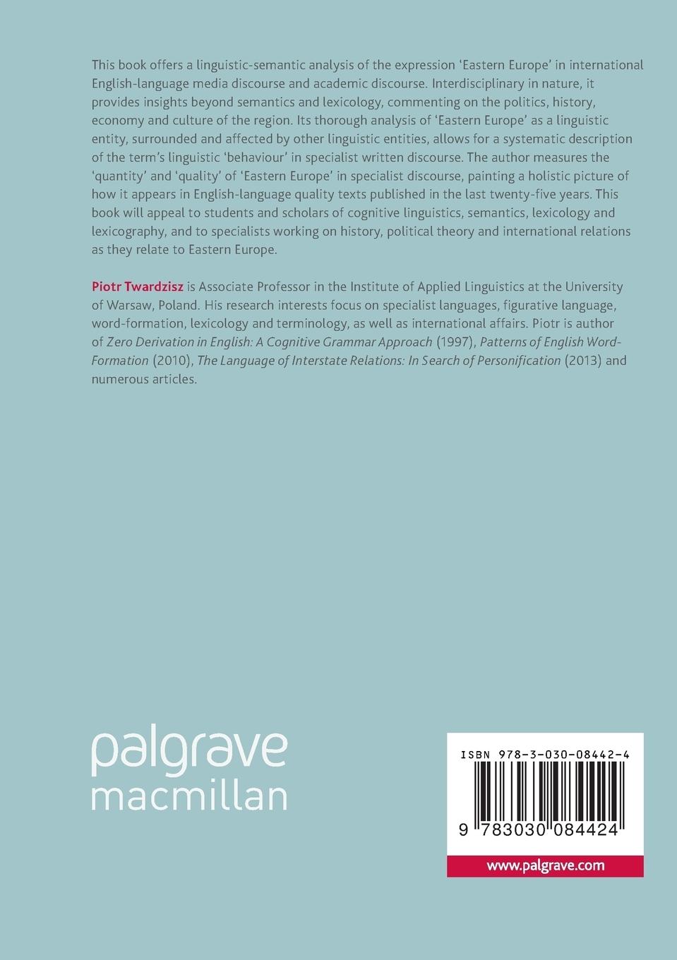 Rückseitencover Defining 'Eastern Europe'