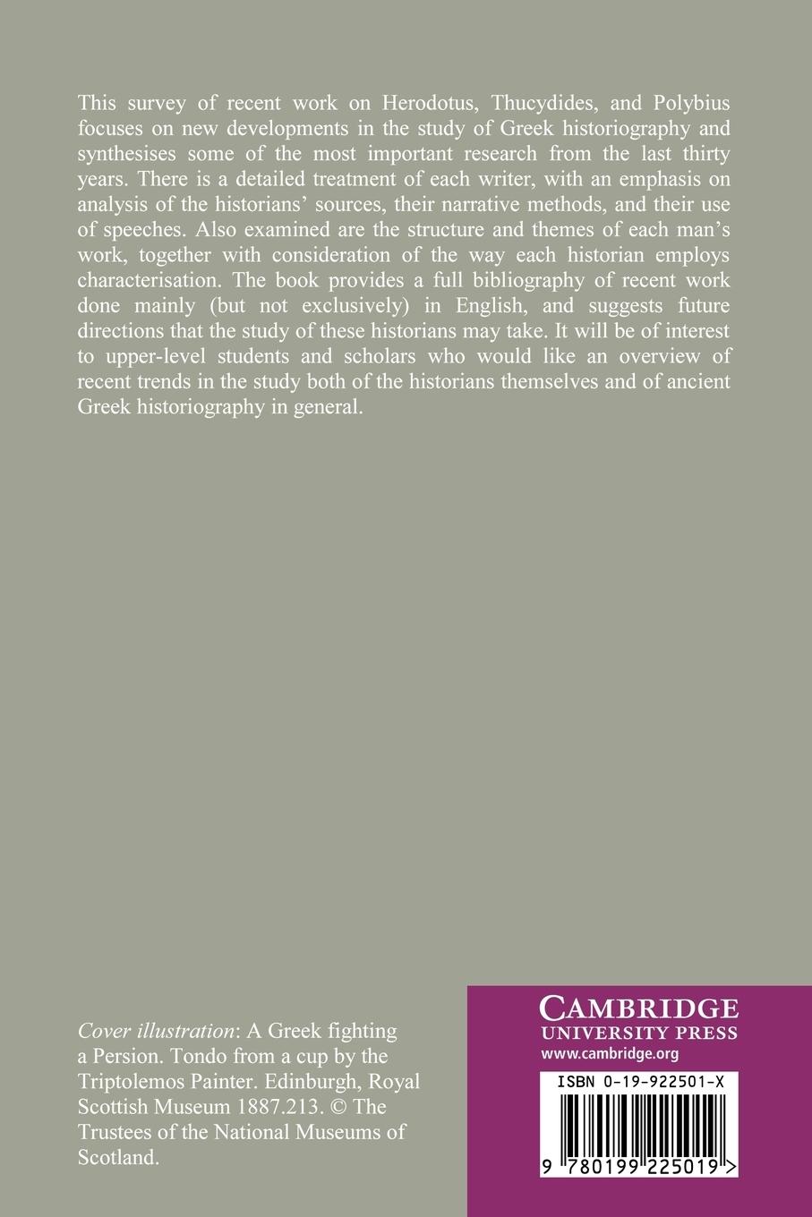Rückseitencover Greek Historians