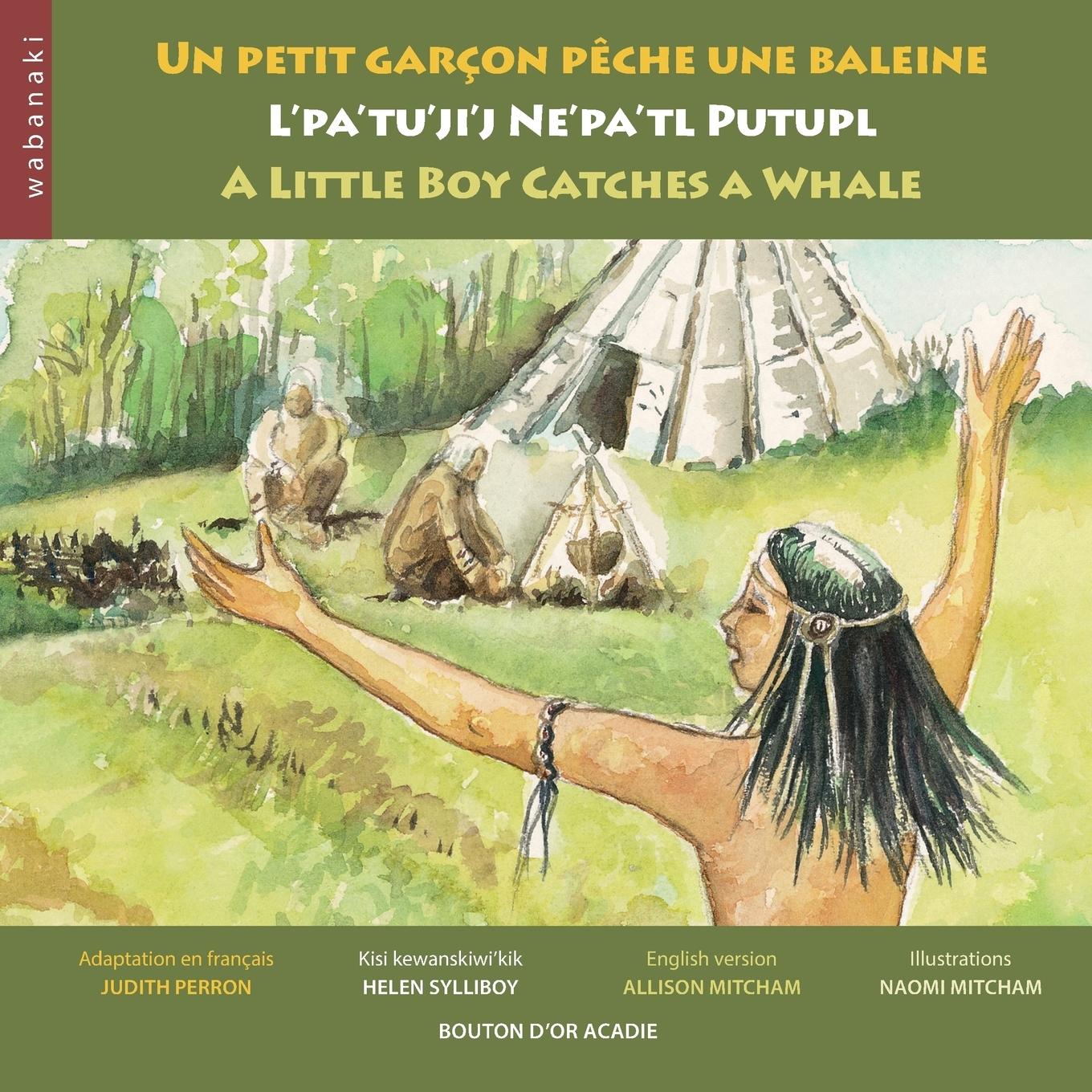 Vorderes Coverbild Un petit garçon pêche une baleine / L'pa'tu'ji'j Ne'pa'tl Putupl / A Little Boy Catches a Whale