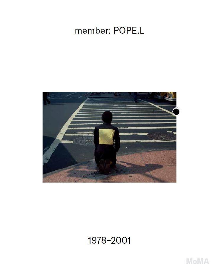 Vorderes Coverbild Member: Pope.L, 1978-2001