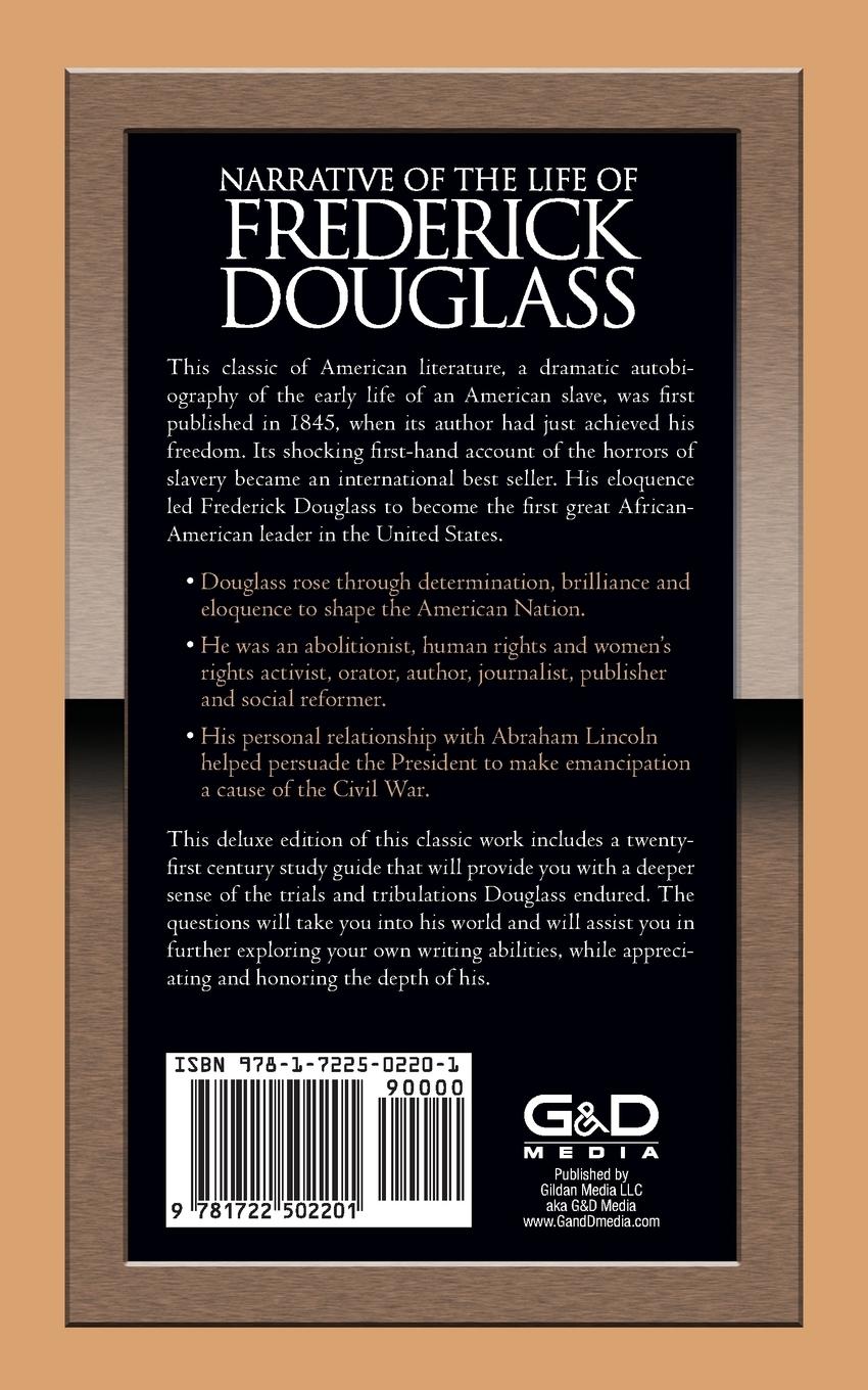 Rückseitencover Narrative of the Life of Frederick Douglass with Study Guide