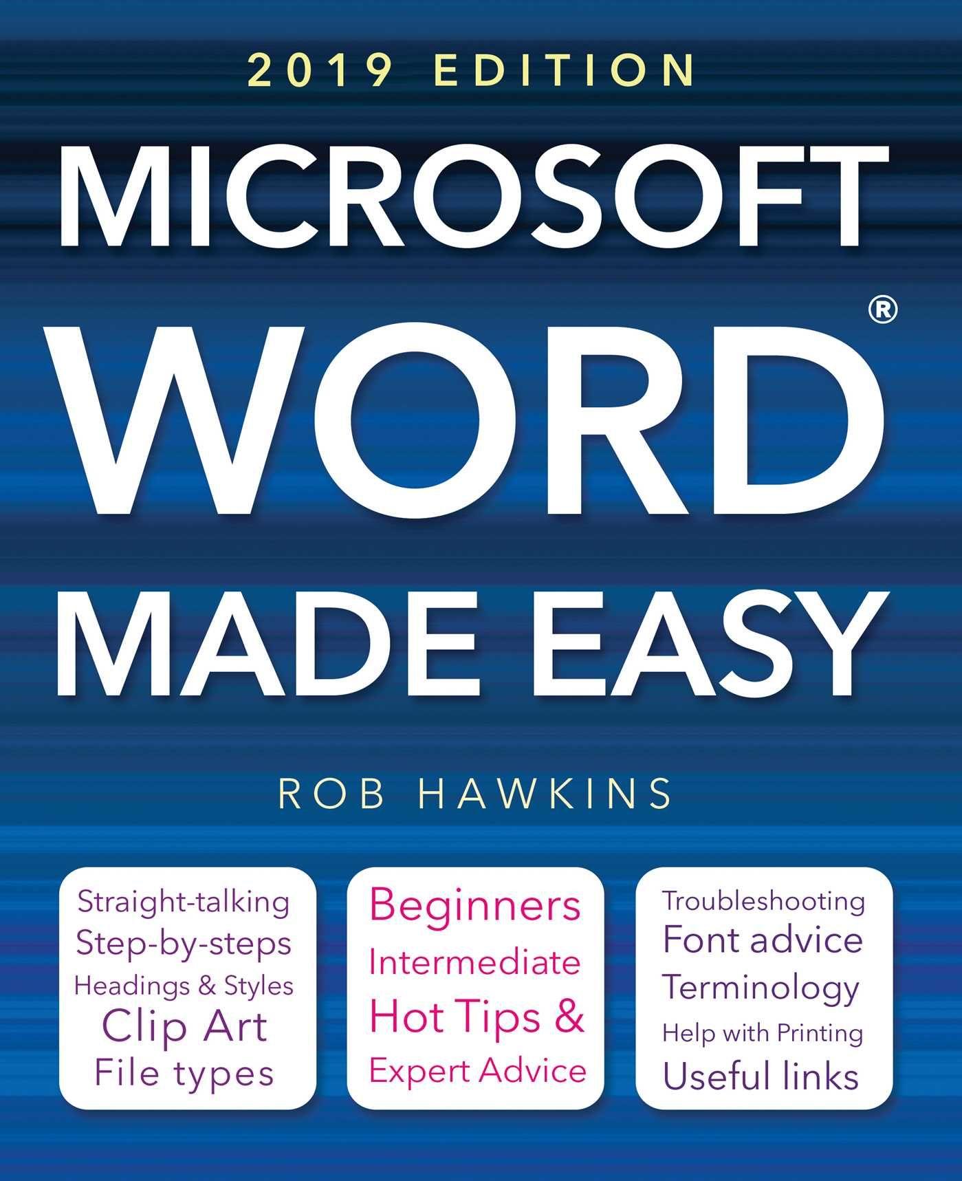 Vorderes Coverbild Microsoft Word Made Easy (2019 Edition)