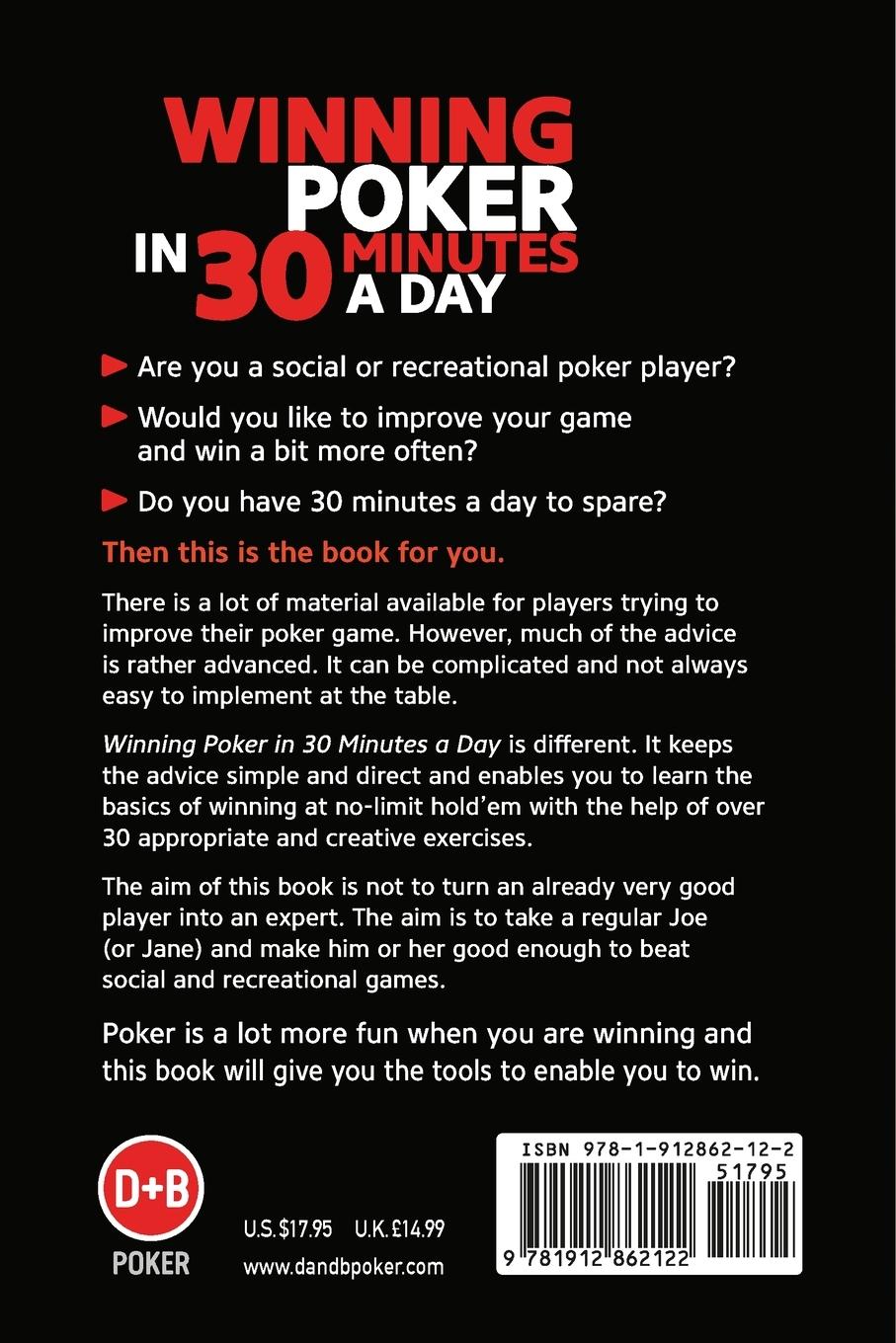 Rückseitencover Winning Poker in 30 Minutes a Day