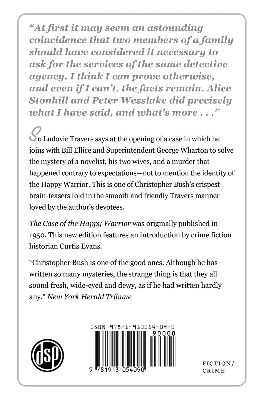 Rückseitencover The Case of the Happy Warrior