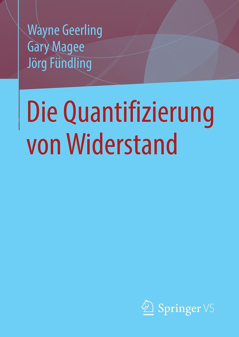Vorderes Coverbild Die Quantifizierung von Widerstand
