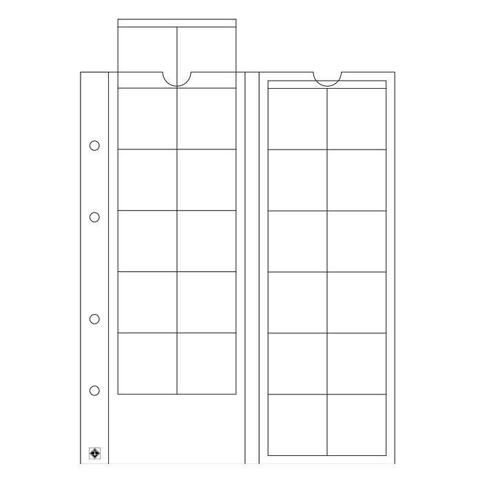 Beispielinhalt (Bild) Münzhüllen OPTIMA 34