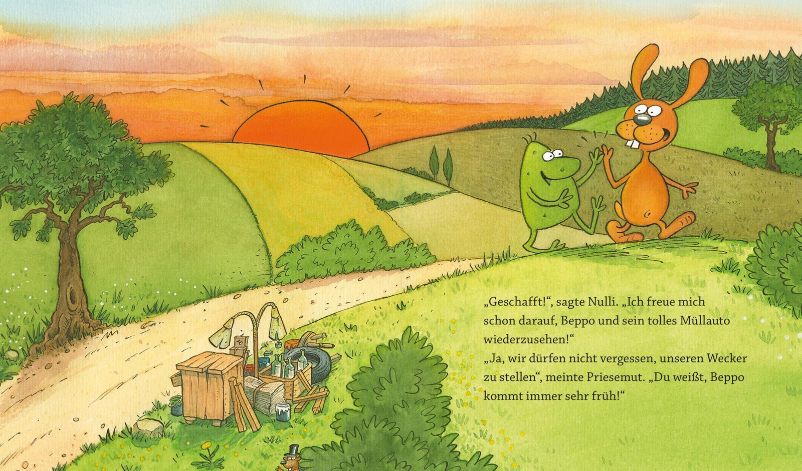 Beispielinhalt (Bild) Nulli und Priesemut: O weh! O Schreck! Der Dreck muss weg