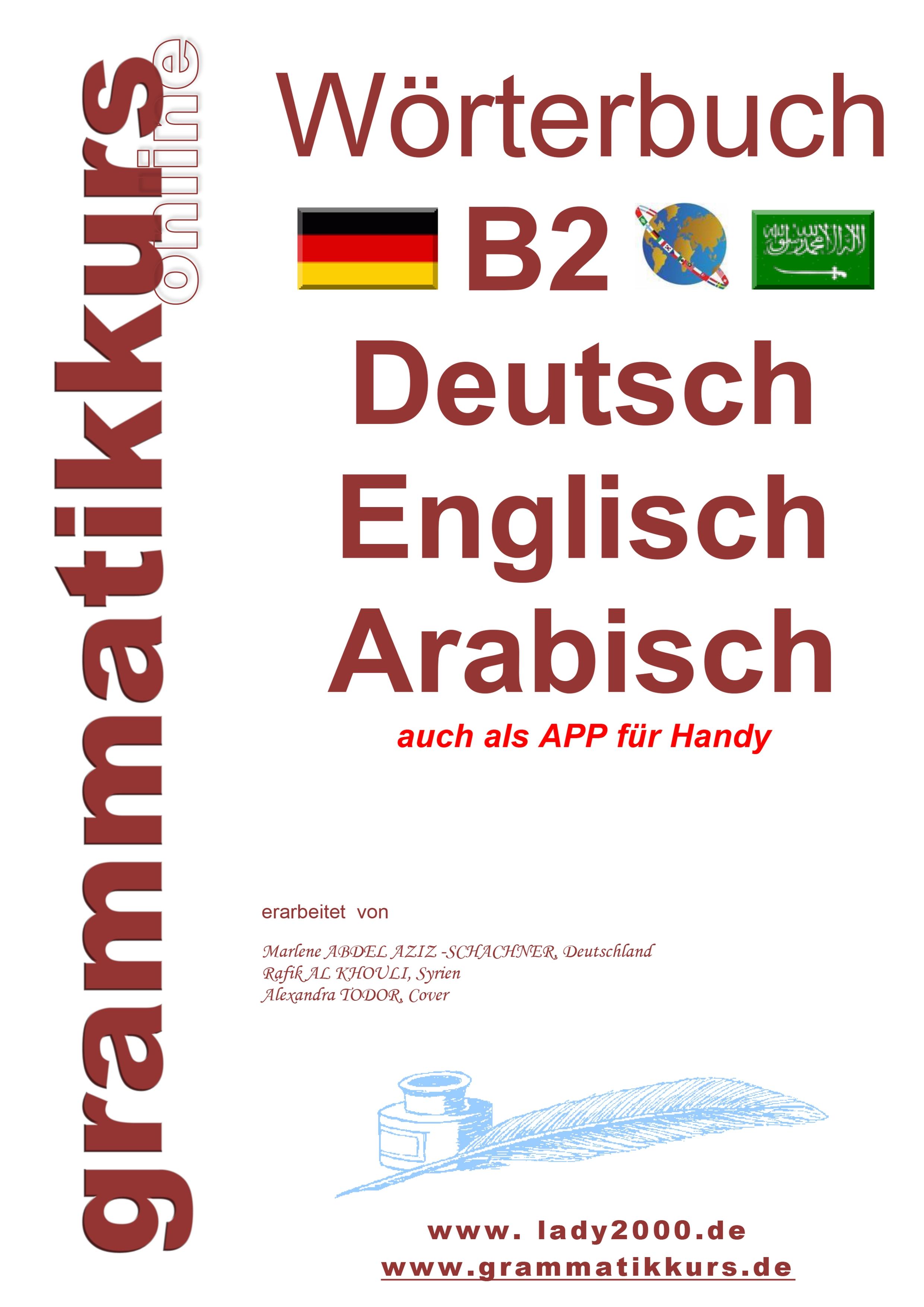 Vorderes Coverbild Wörterbuch B2 Deutsch - Englisch - Arabisch - Syrisch