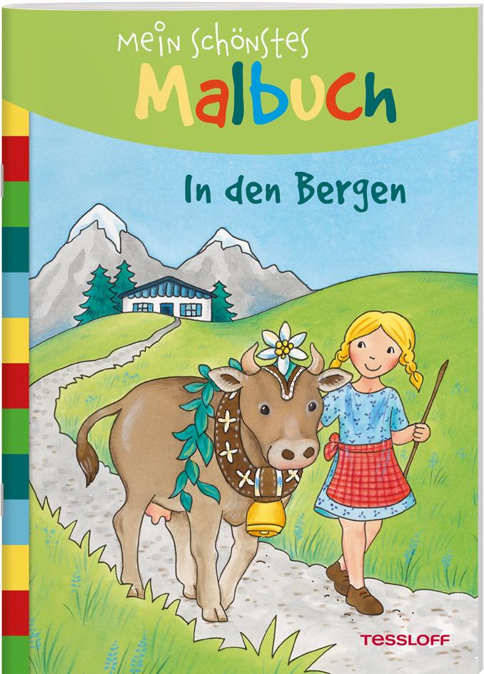 Vorderes Coverbild Mein schönstes Malbuch. In den Bergen