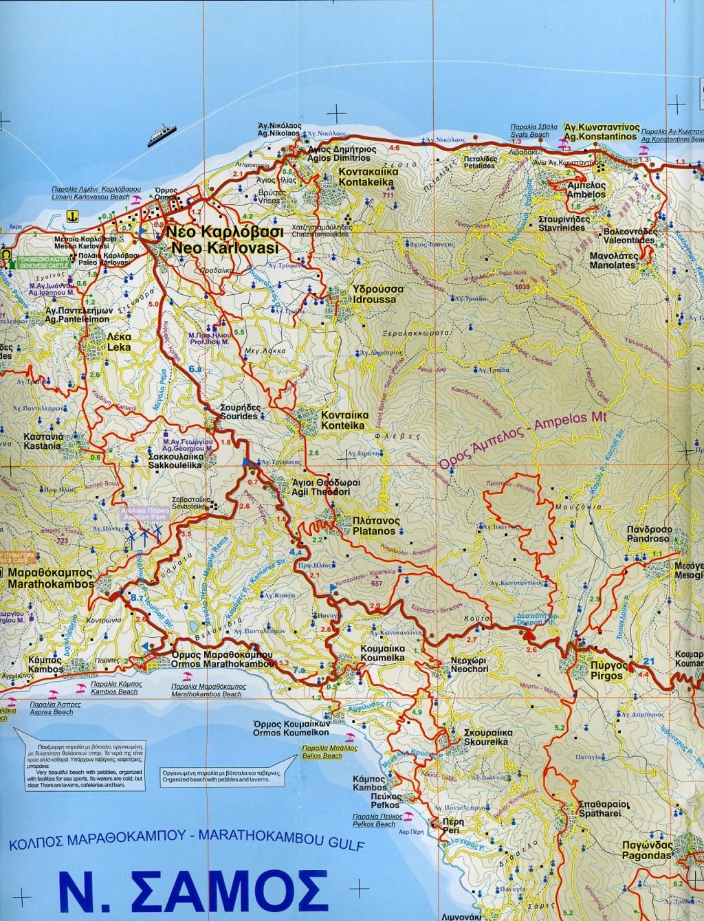 Beispielinhalt (Bild) Samos 1 : 70 000