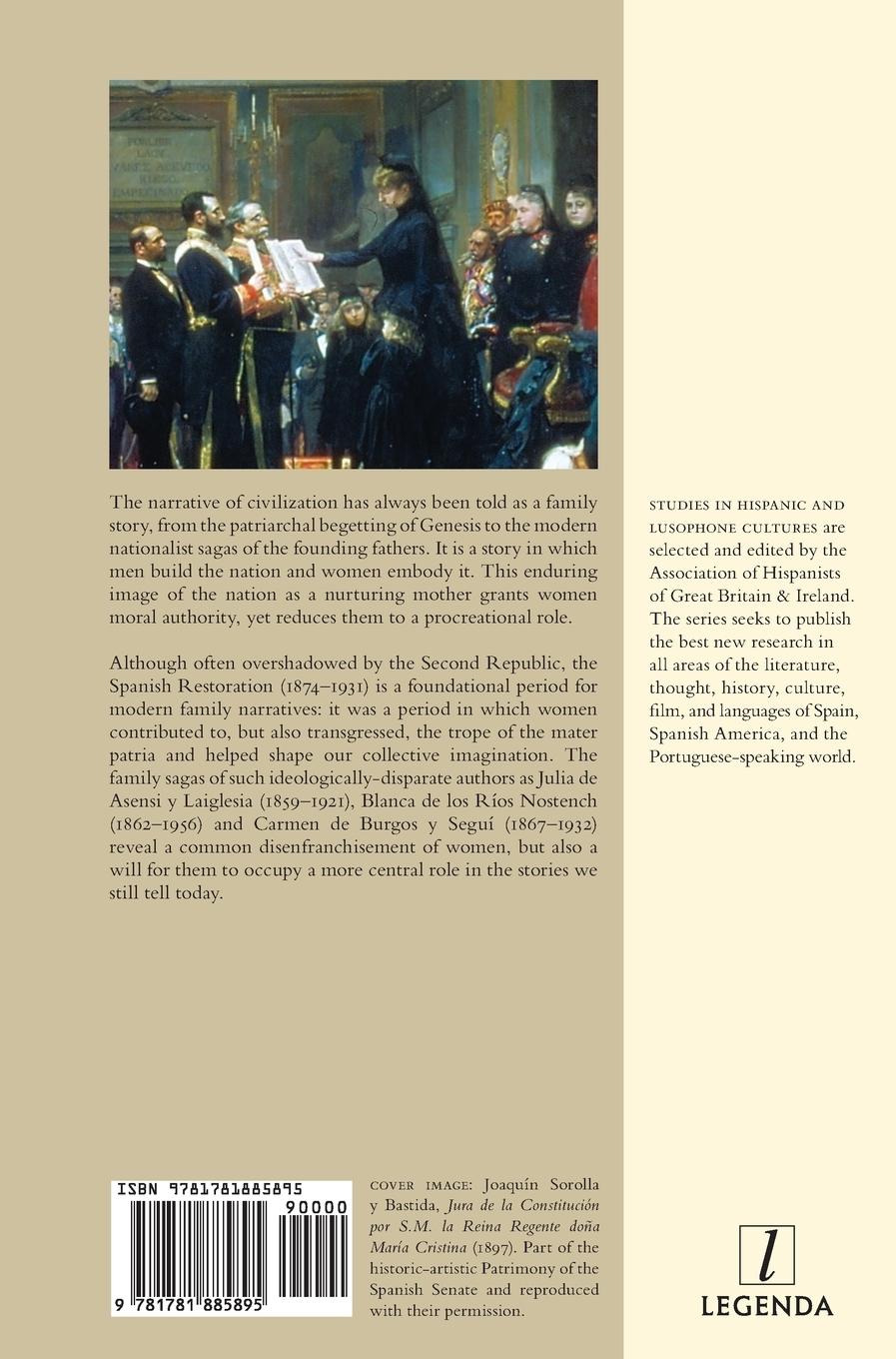 Rückseitencover Women and Nationhood in Restoration Spain 1874-1931