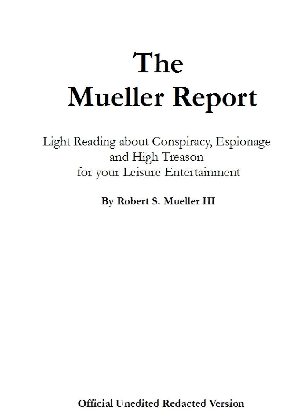 Vorderes Coverbild The Mueller Report